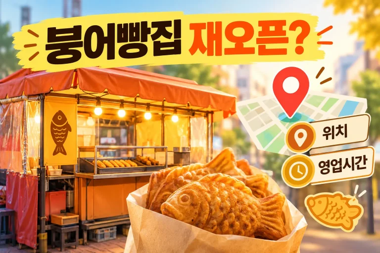 붕은우 붕어빵집 재오픈 대표 이미지
