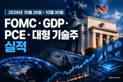 FOMC GDP PCE 대형 기술주 실적이 예정된 2026년 10월 미국증시 일정