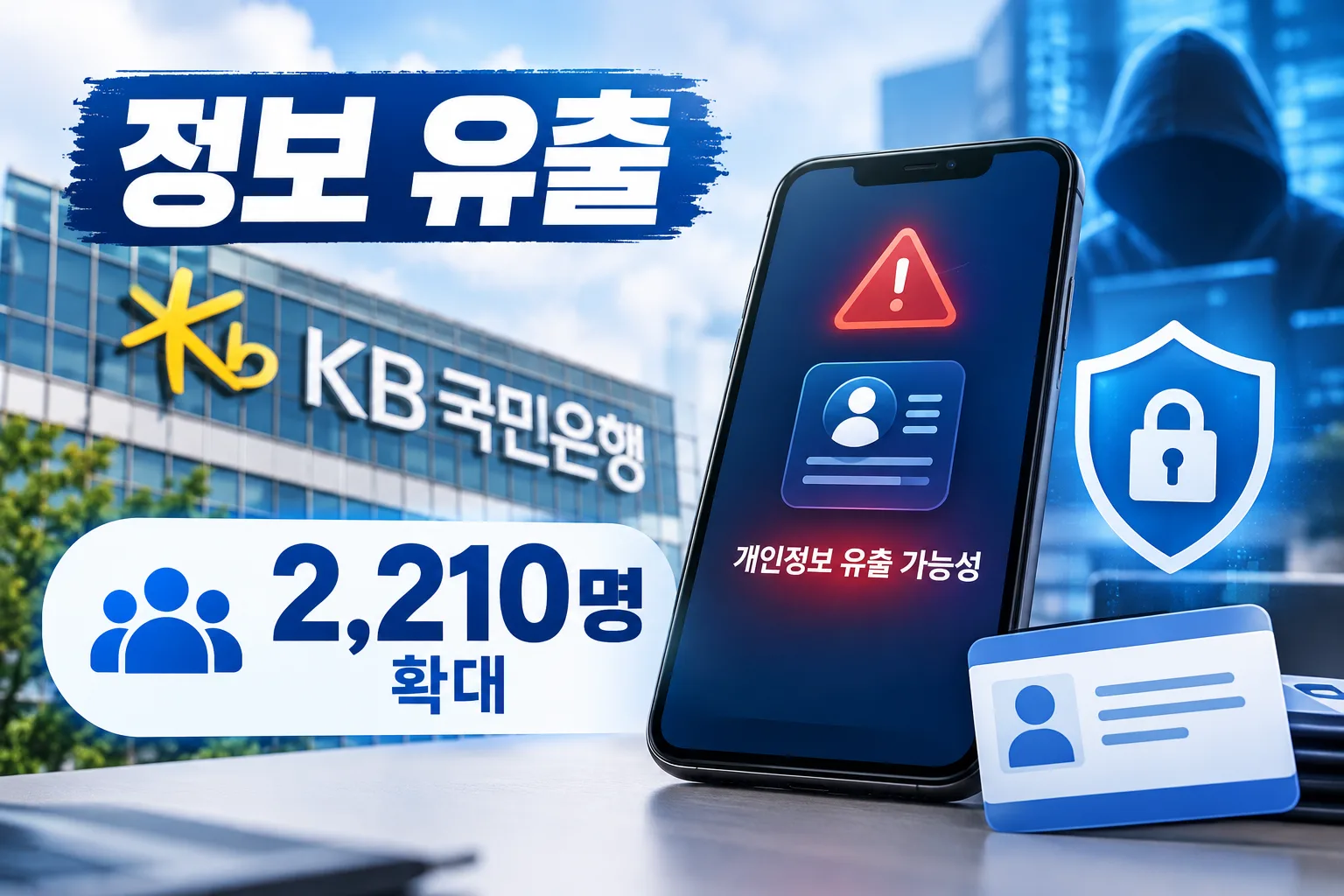 KB국민은행 정보 유출 대표 이미지