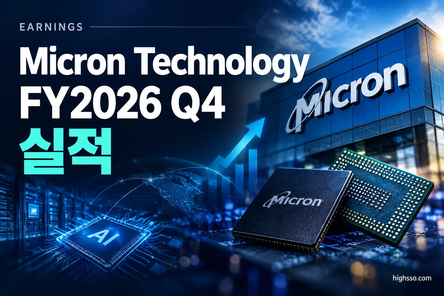 Micron Technology, Inc. FY2026 Q4 실적과 AI 메모리 수요를 보여주는 인포그래픽