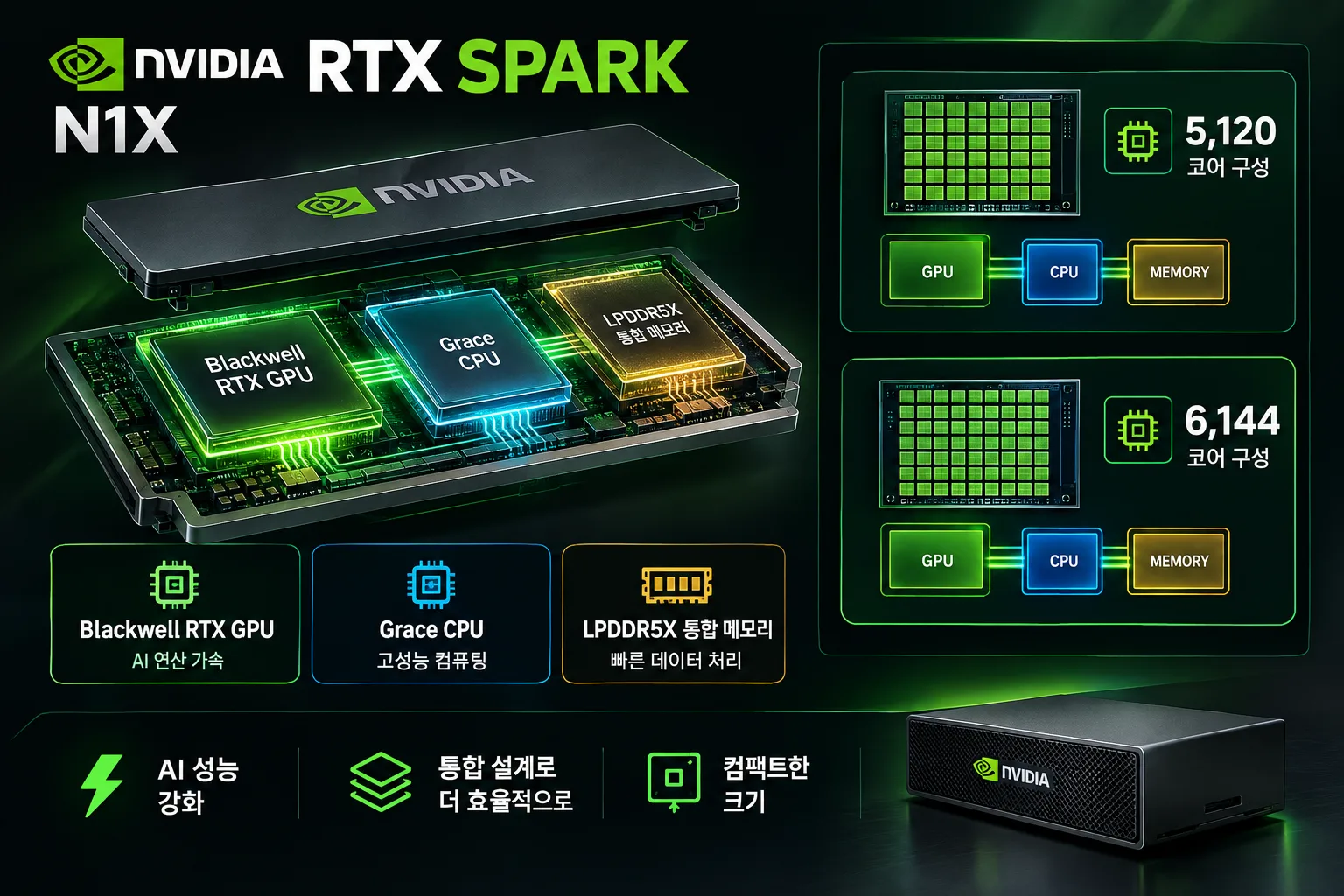 엔비디아 RTX 스파크 핵심 정보