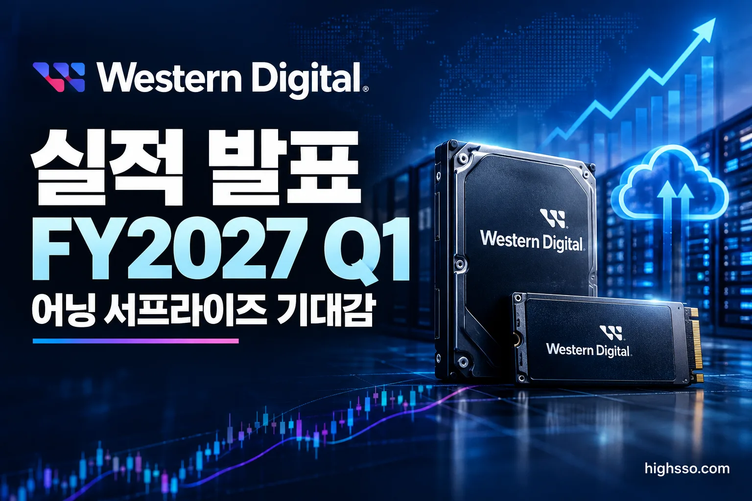 Western Digital FY2027 Q1 실적 매출 EPS 가이던스와 시간외 주가 반응