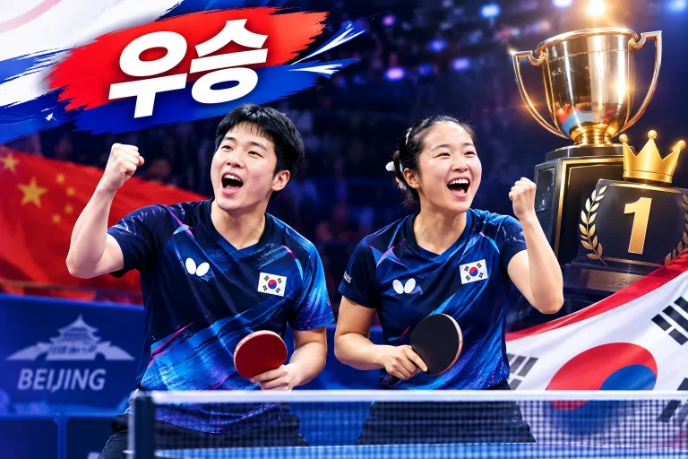 임종훈·신유빈 WTT 중국 스매시 우승 대표 이미지